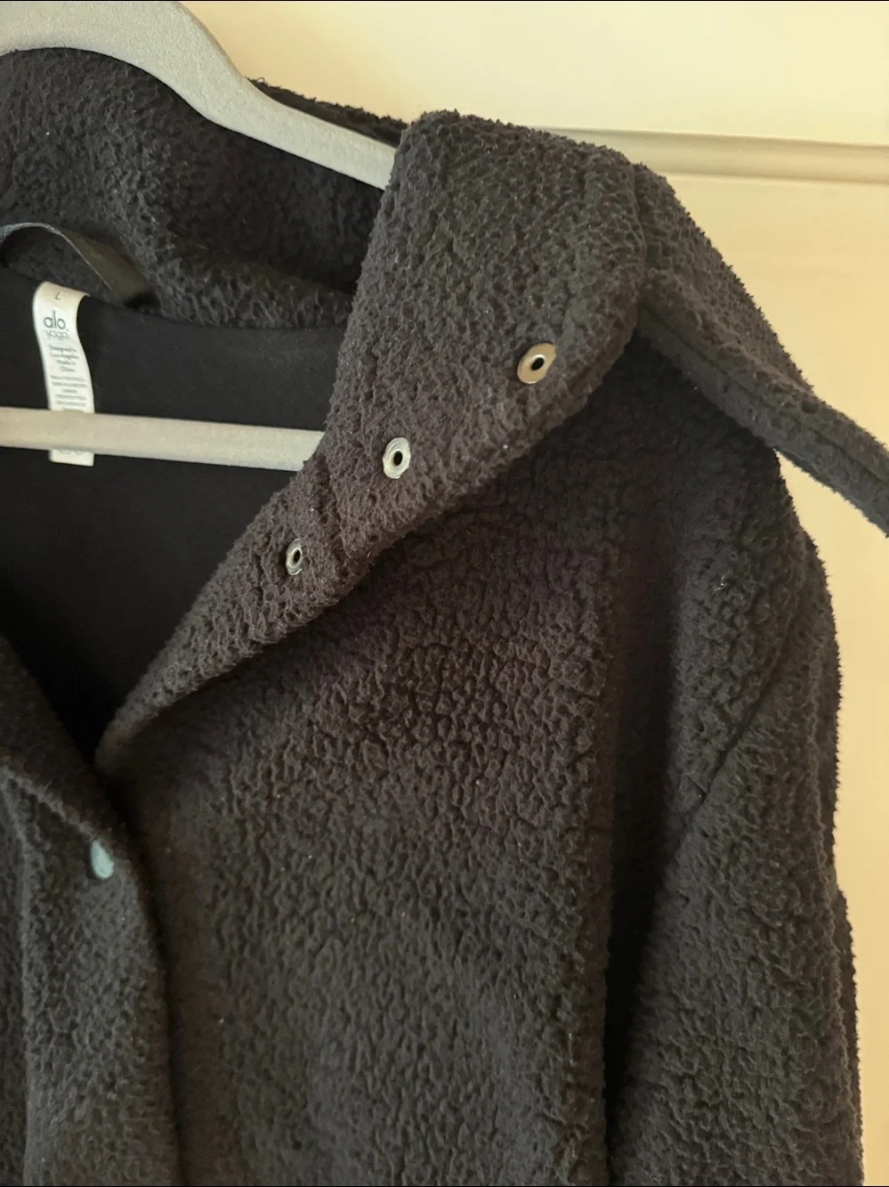 ALO Yoga Black Teddy Sherpa Jacket